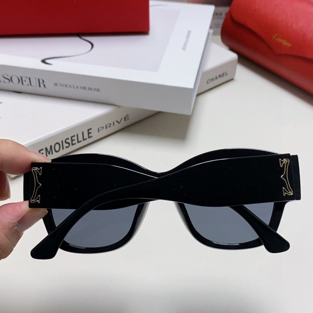 CARTIER CHUNKY SQUARE FRAME SUNGLASSES 533149 IN ACETATE
