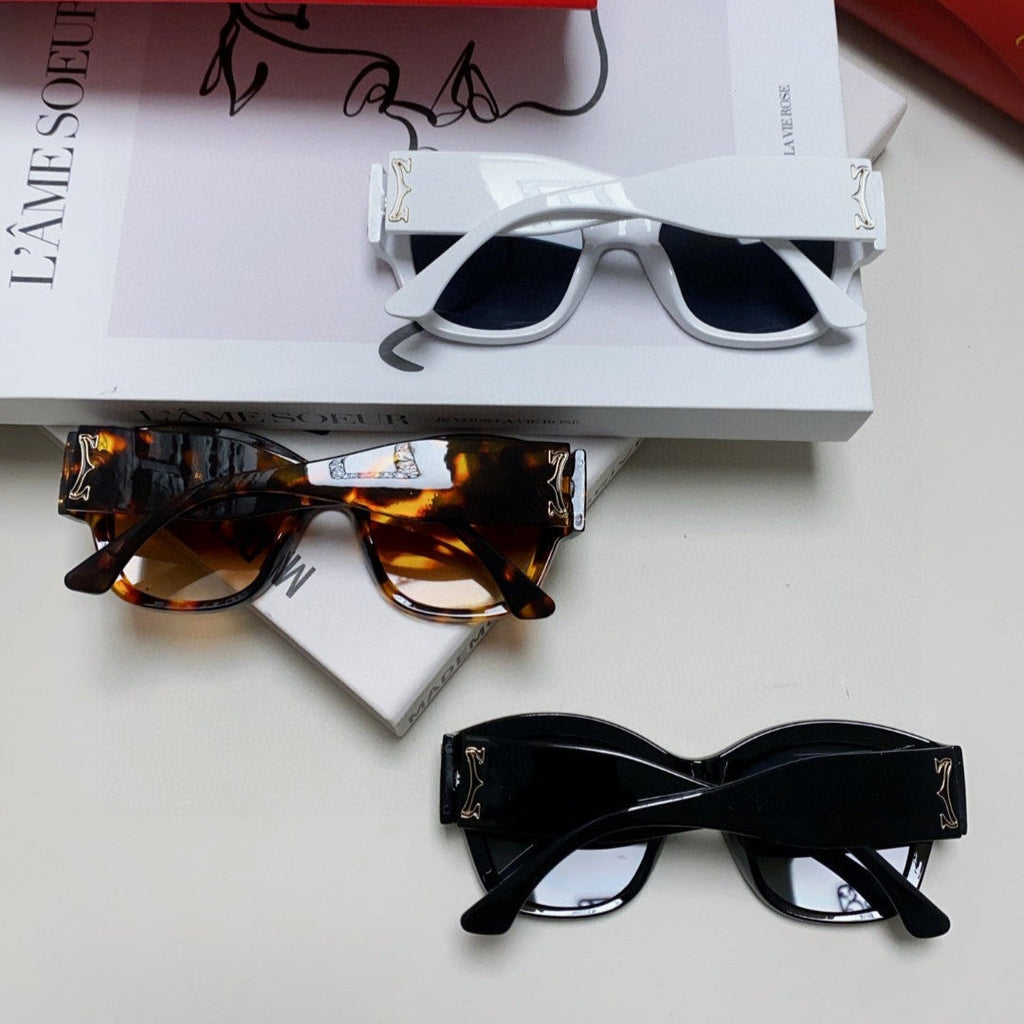 CARTIER CHUNKY SQUARE FRAME SUNGLASSES 533149 IN ACETATE