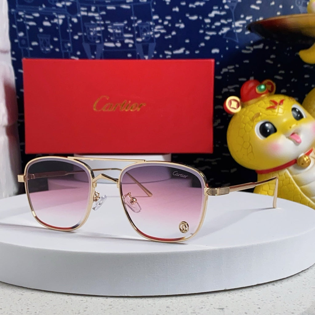 CARTIER PREMIÈRE SQUARE FRAME SUNGLASSES 533240 IN METAL