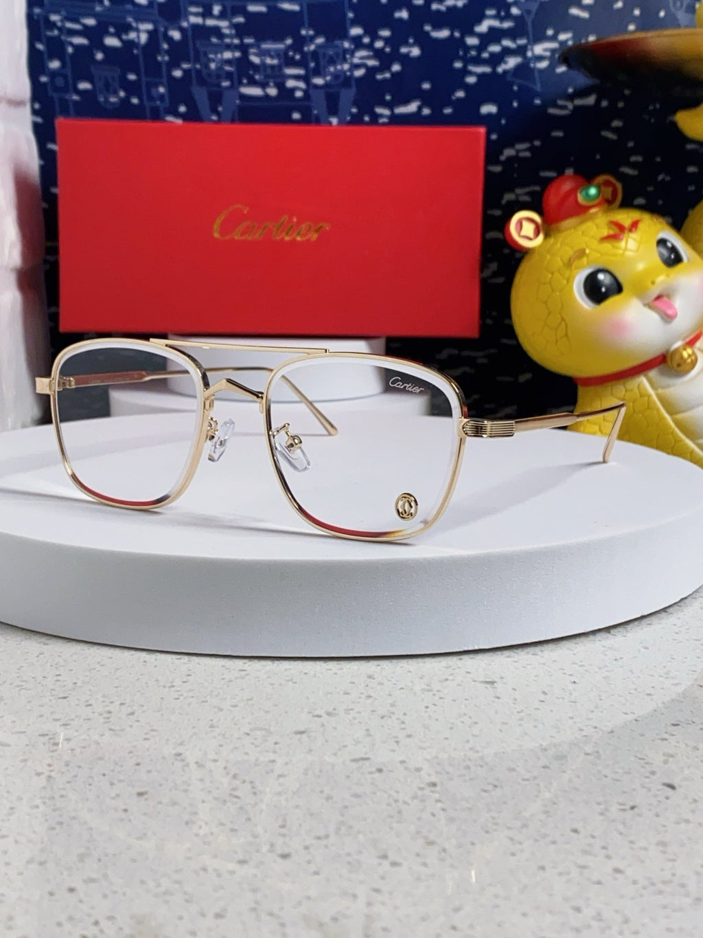 CARTIER PREMIÈRE SQUARE FRAME SUNGLASSES 533240 IN METAL