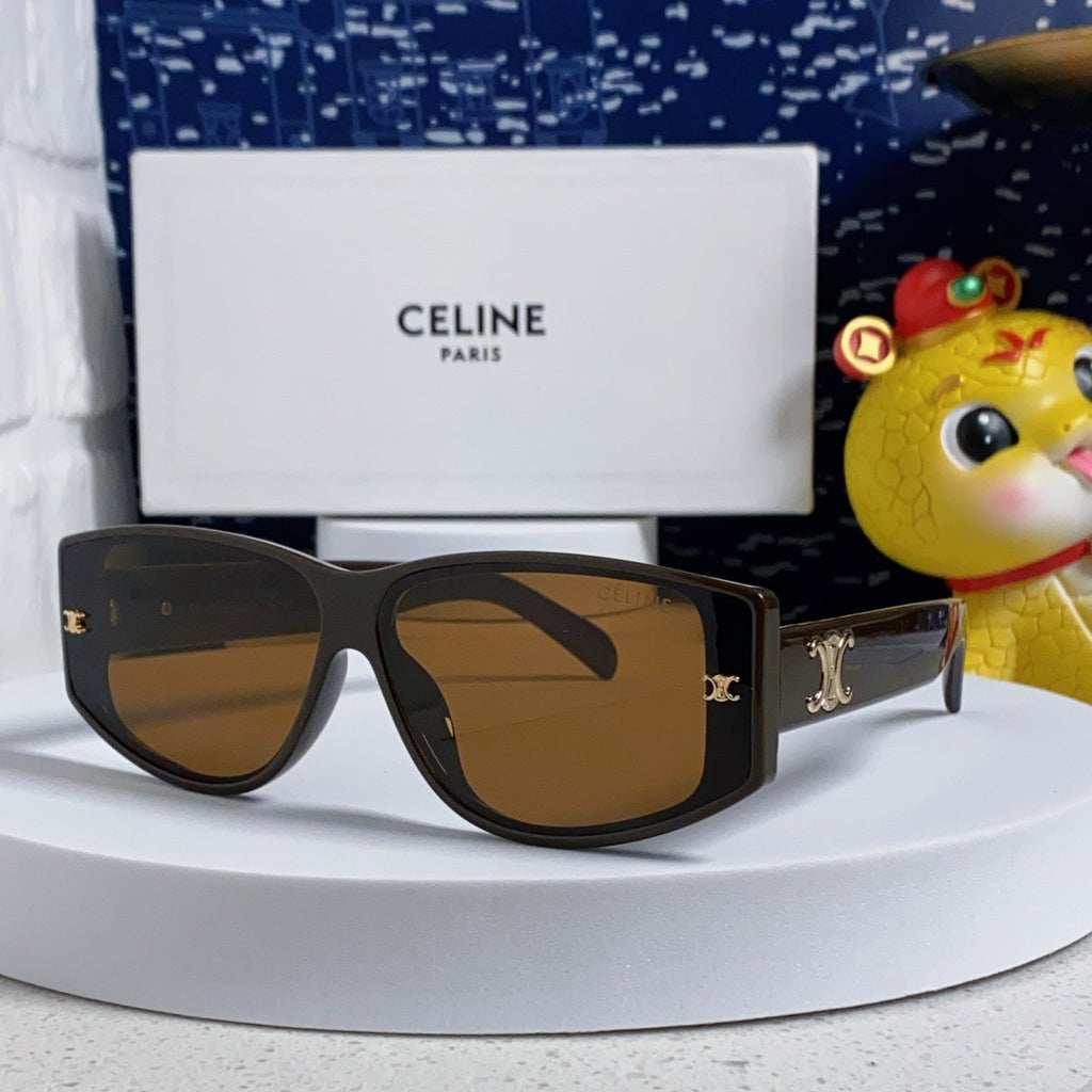CELINE TRIOMPHE SUNGLASSES 533219 IN CARAMEL ACETATE