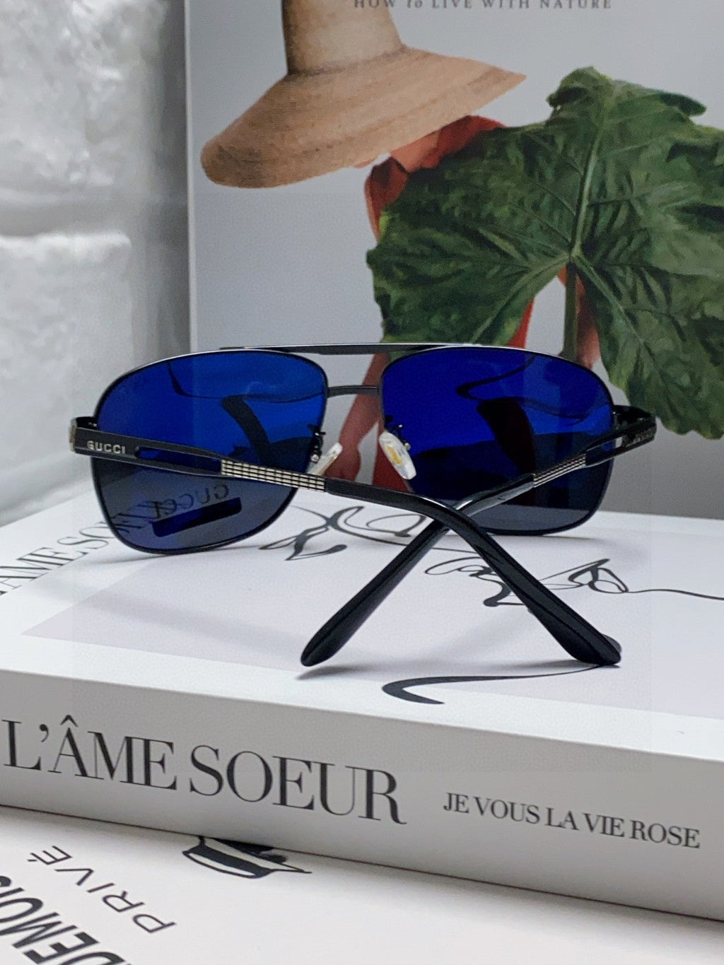 GUCCI NAVIGATOR FRAME SUNGLASSES 570256 IN METAL