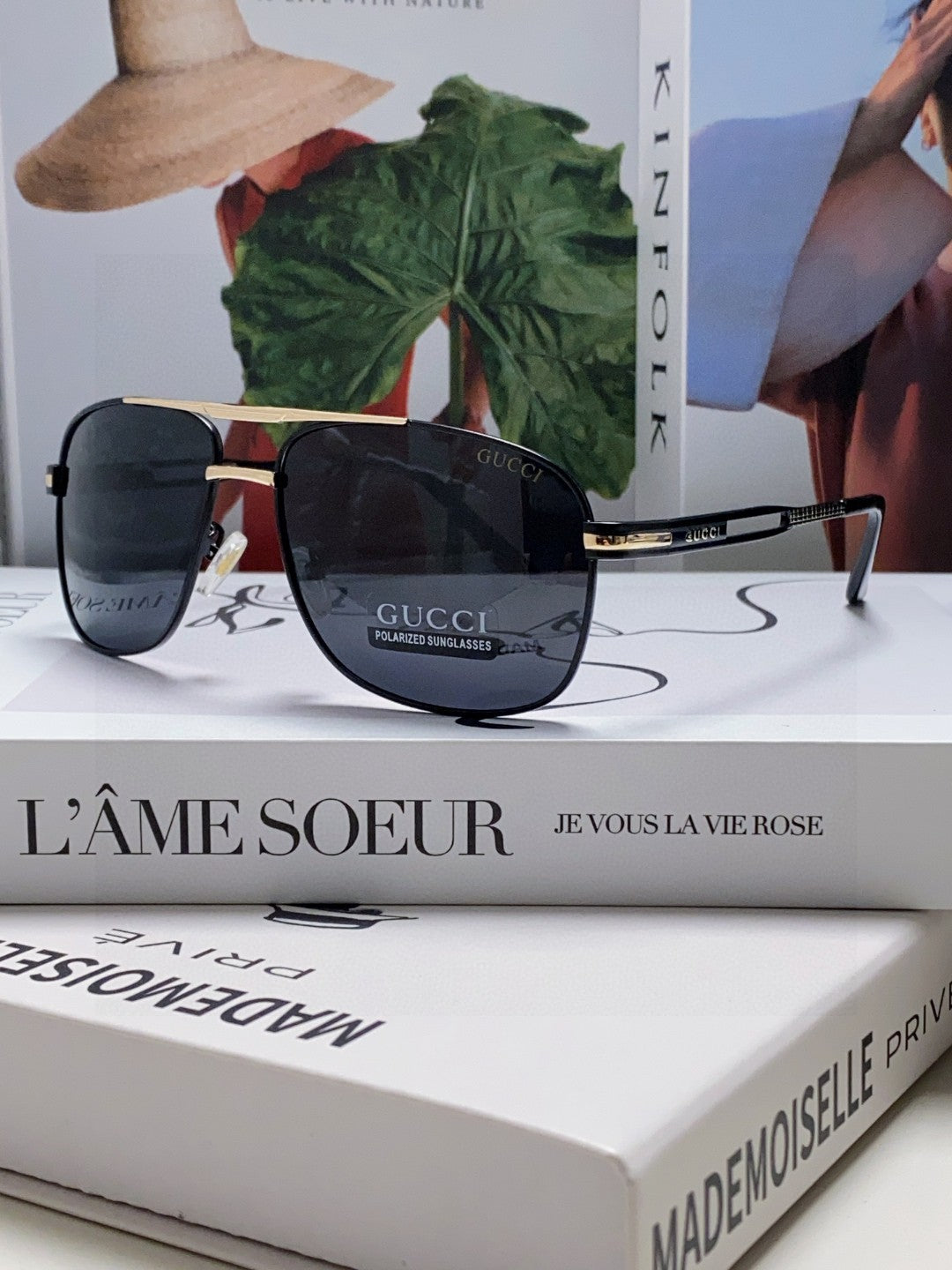 GUCCI NAVIGATOR FRAME SUNGLASSES 570256 IN METAL