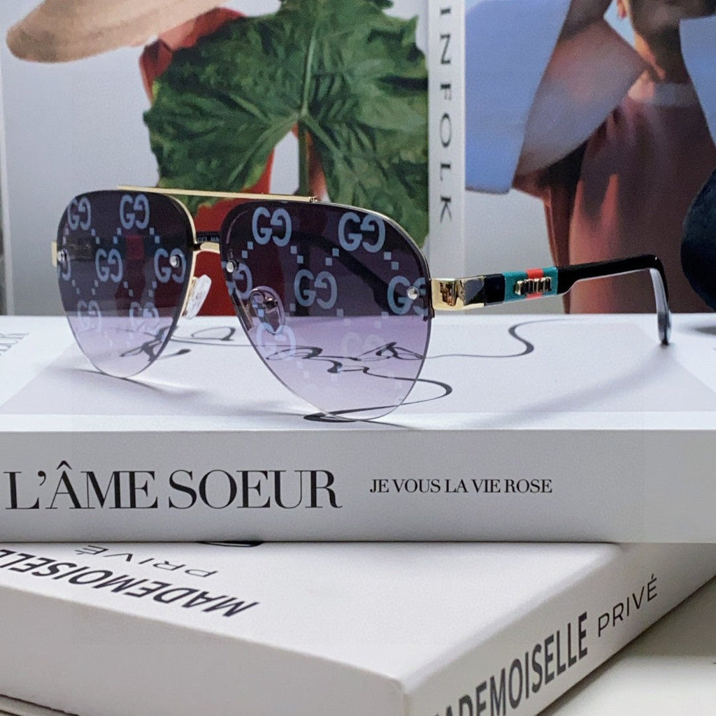 GUCCI AVIATOR FRAME SUNGLASSES 570223 IN METAL