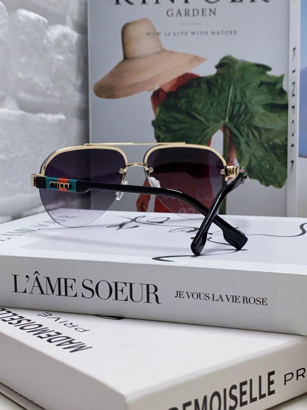 GUCCI AVIATOR FRAME SUNGLASSES 570223 IN METAL