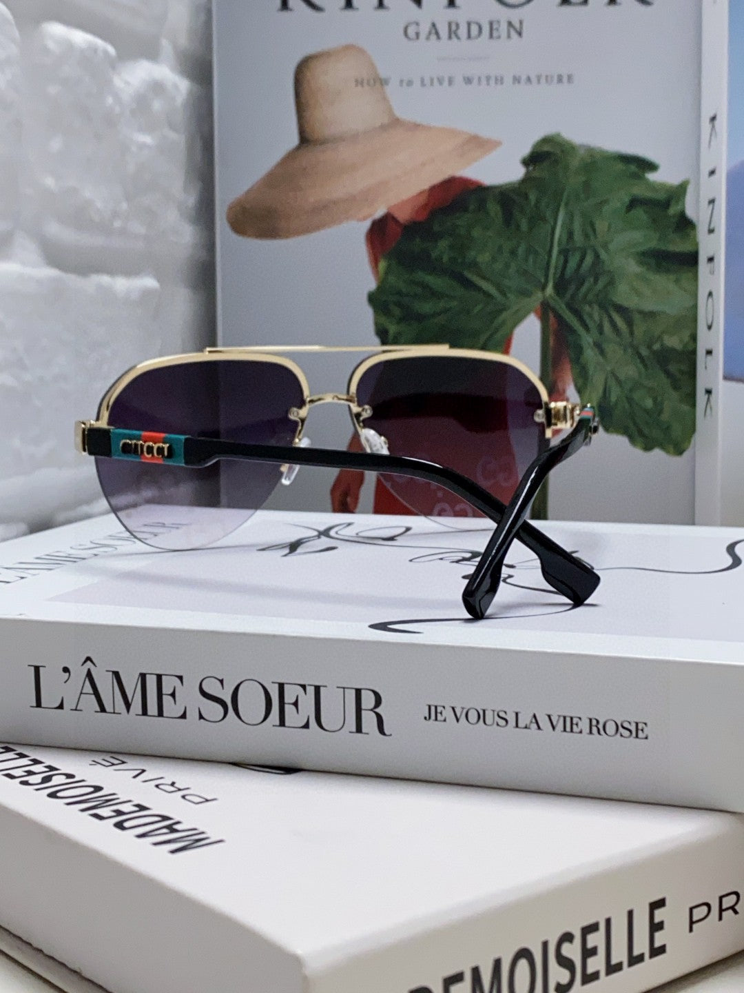 GUCCI AVIATOR FRAME SUNGLASSES 570223 IN METAL