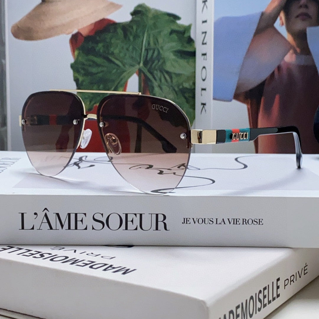 GUCCI AVIATOR FRAME SUNGLASSES 570223 IN METAL