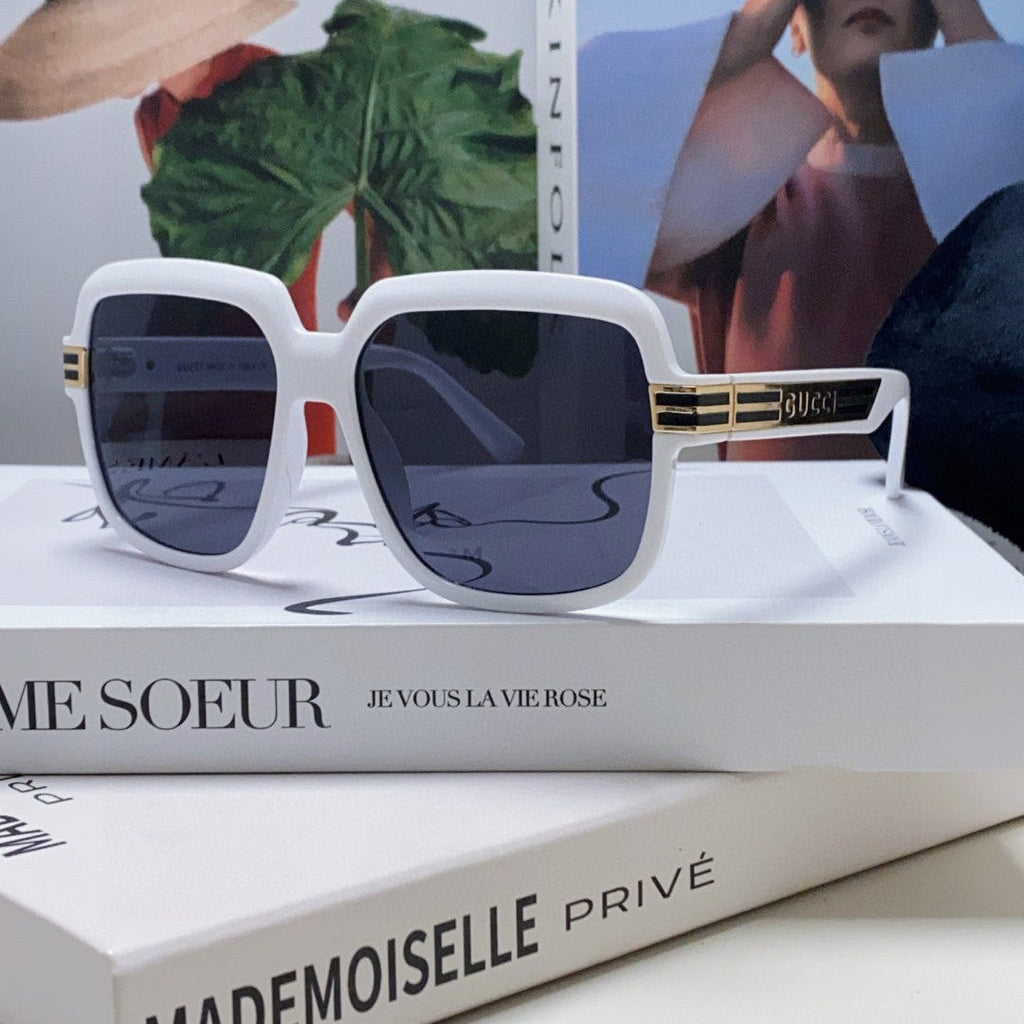 GUCCI SQUARE FRAME SUNGLASSES 570231 IN ACETATE AND METAL