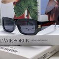 GUCCI RECTANGULAR FRAME SUNGLASSES 570237 IN ACETATE