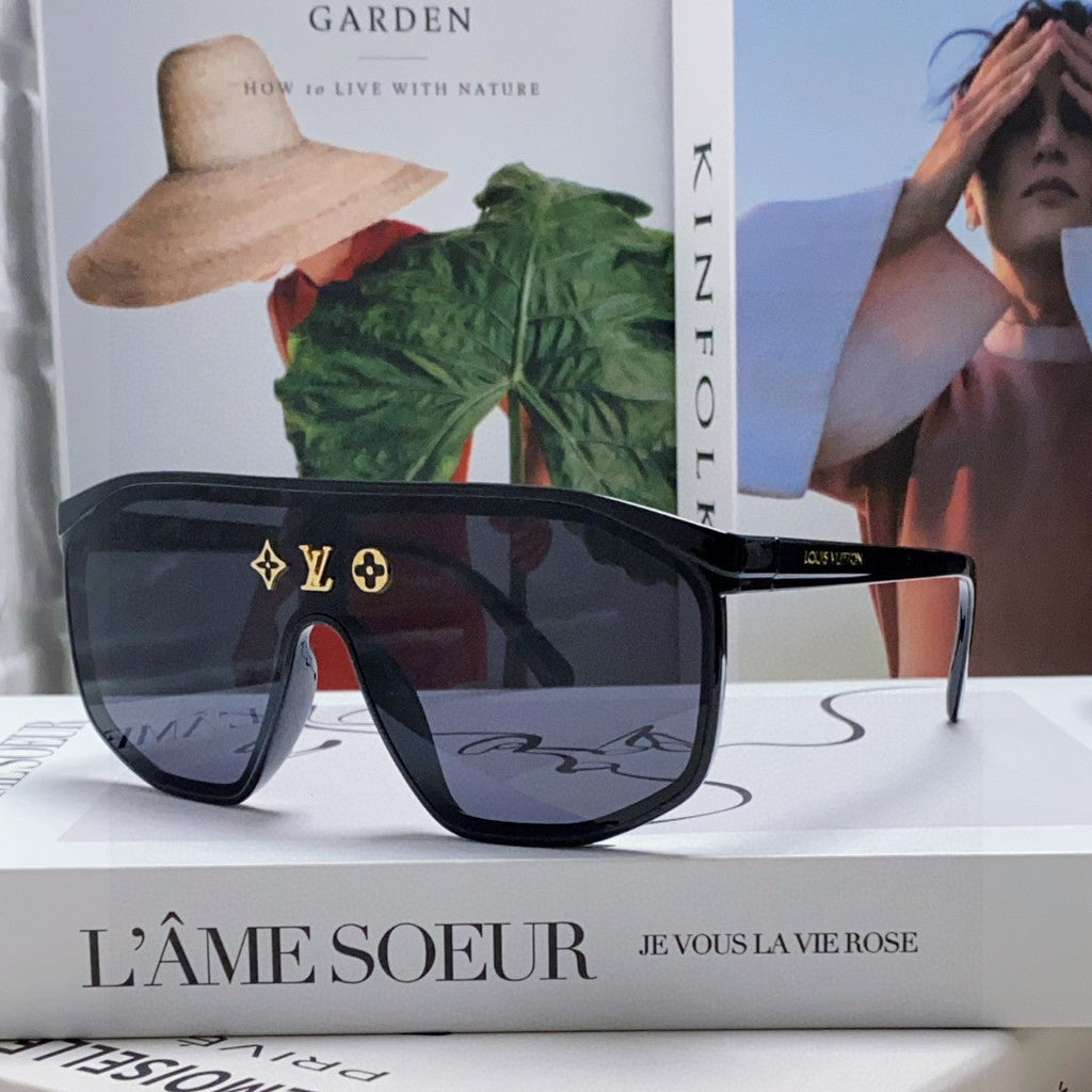 LOUIS VUITTON WAIMEA SUNGLASSES 570270 IN BLACK ACETATE