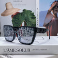 DIOR LADY 95.22 S2F SUNGLASSES 571583 IN BLACK ACETATE OBLIQUE MASK