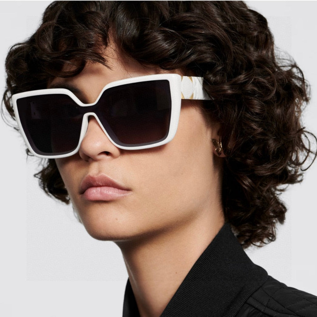 DIOR LADY 95.22 S2F SUNGLASSES 571584 IN WHITE ACETATE