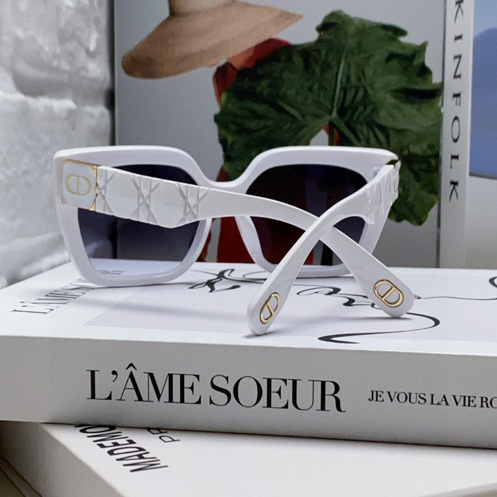 DIOR LADY 95.22 S2F SUNGLASSES 571584 IN WHITE ACETATE