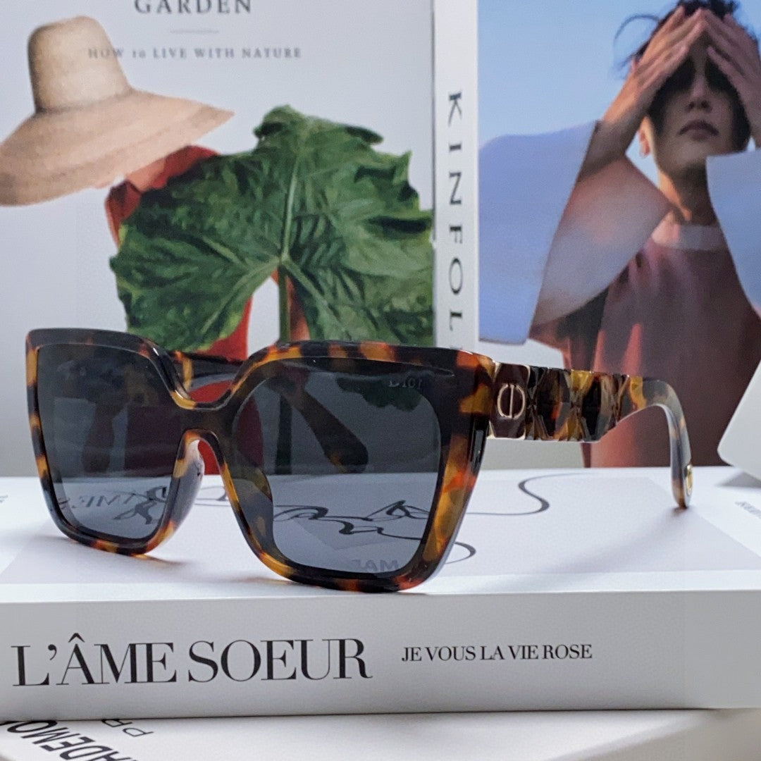 DIOR LADY 95.22 S2F SUNGLASSES 571585 IN HAVANA ACETATE GREY LENSES
