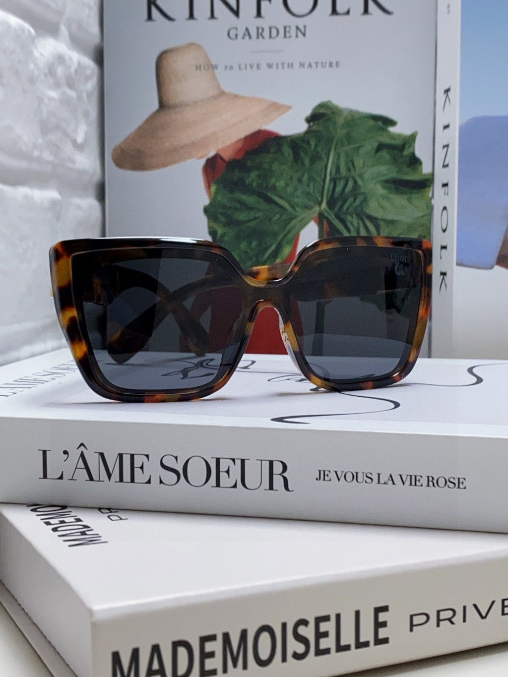 DIOR LADY 95.22 S2F SUNGLASSES 571585 IN HAVANA ACETATE GREY LENSES