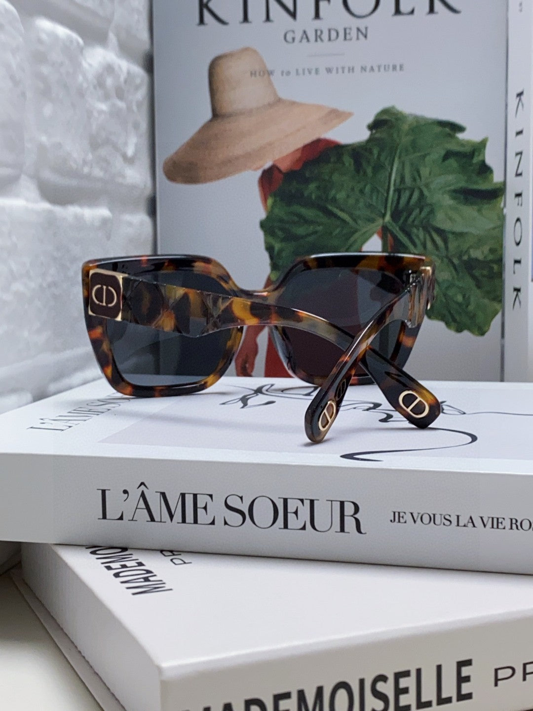 DIOR LADY 95.22 S2F SUNGLASSES 571585 IN HAVANA ACETATE GREY LENSES