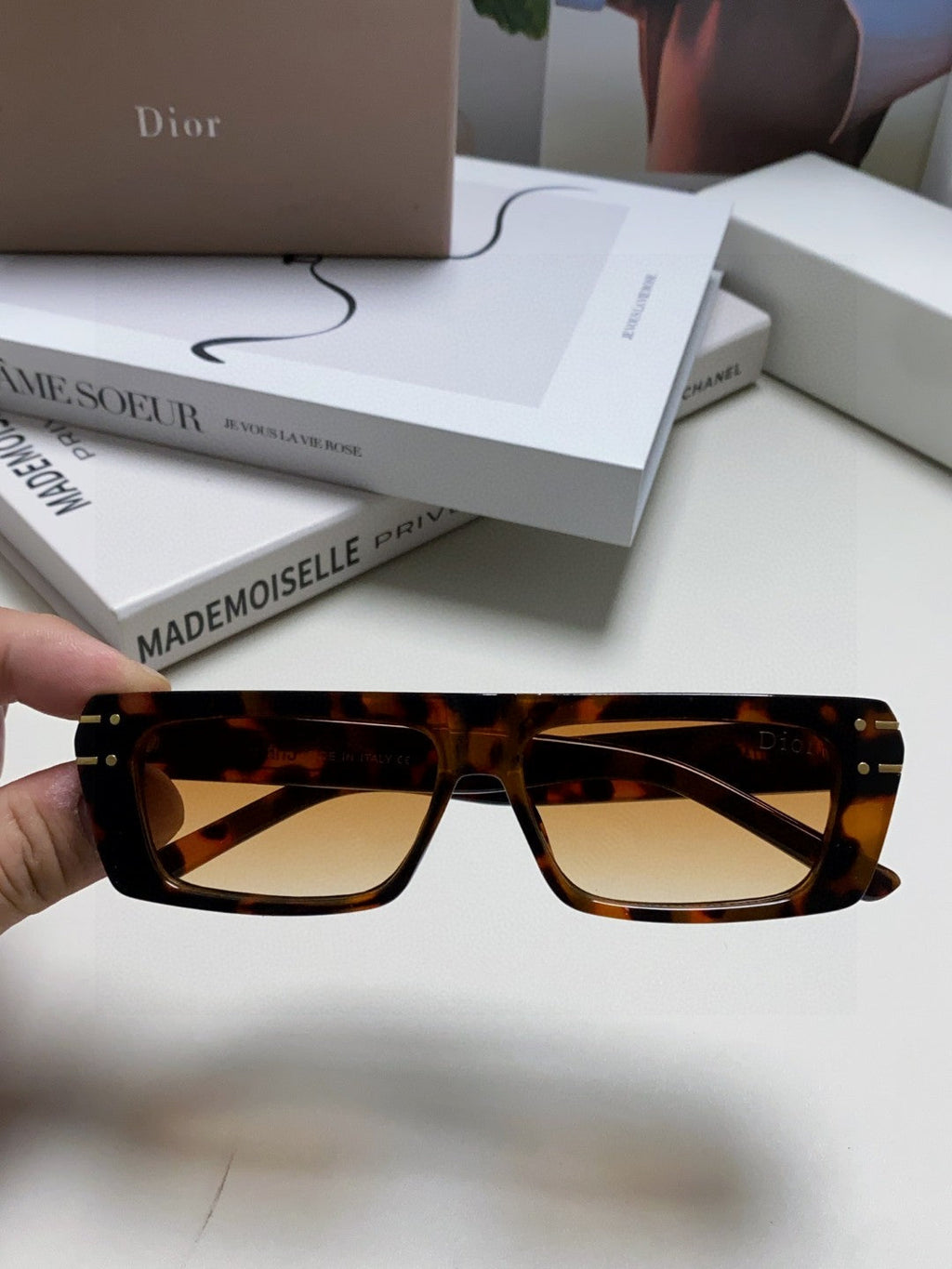 DIOR SIGNATURE SUNGLASSES 571587 IN HAVANA ACETATE