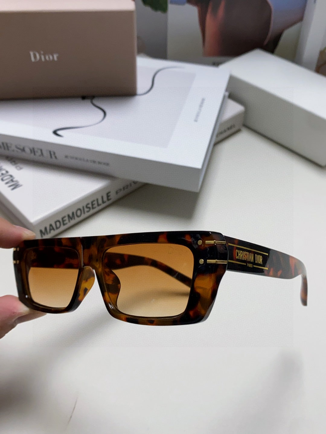 DIOR SIGNATURE SUNGLASSES 571587 IN HAVANA ACETATE