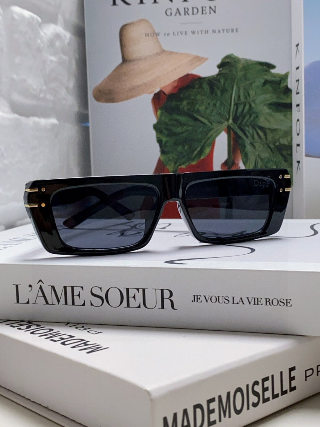 DIOR SIGNATURE SUNGLASSES 571588 IN BLACK ACETATE