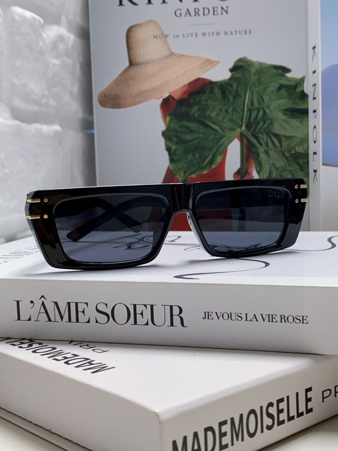 DIOR SIGNATURE SUNGLASSES 571588 IN BLACK ACETATE