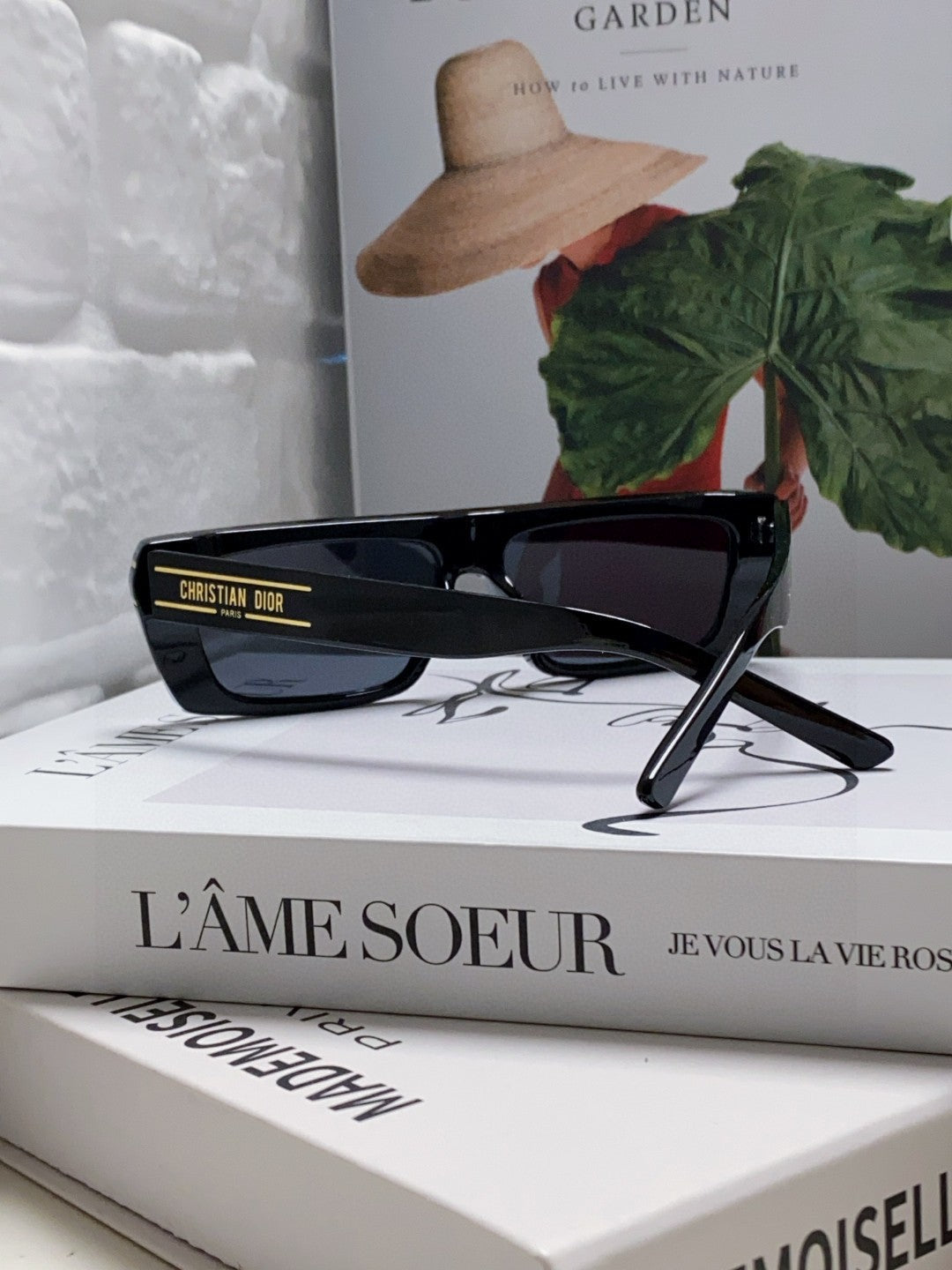 DIOR SIGNATURE SUNGLASSES 571588 IN BLACK ACETATE