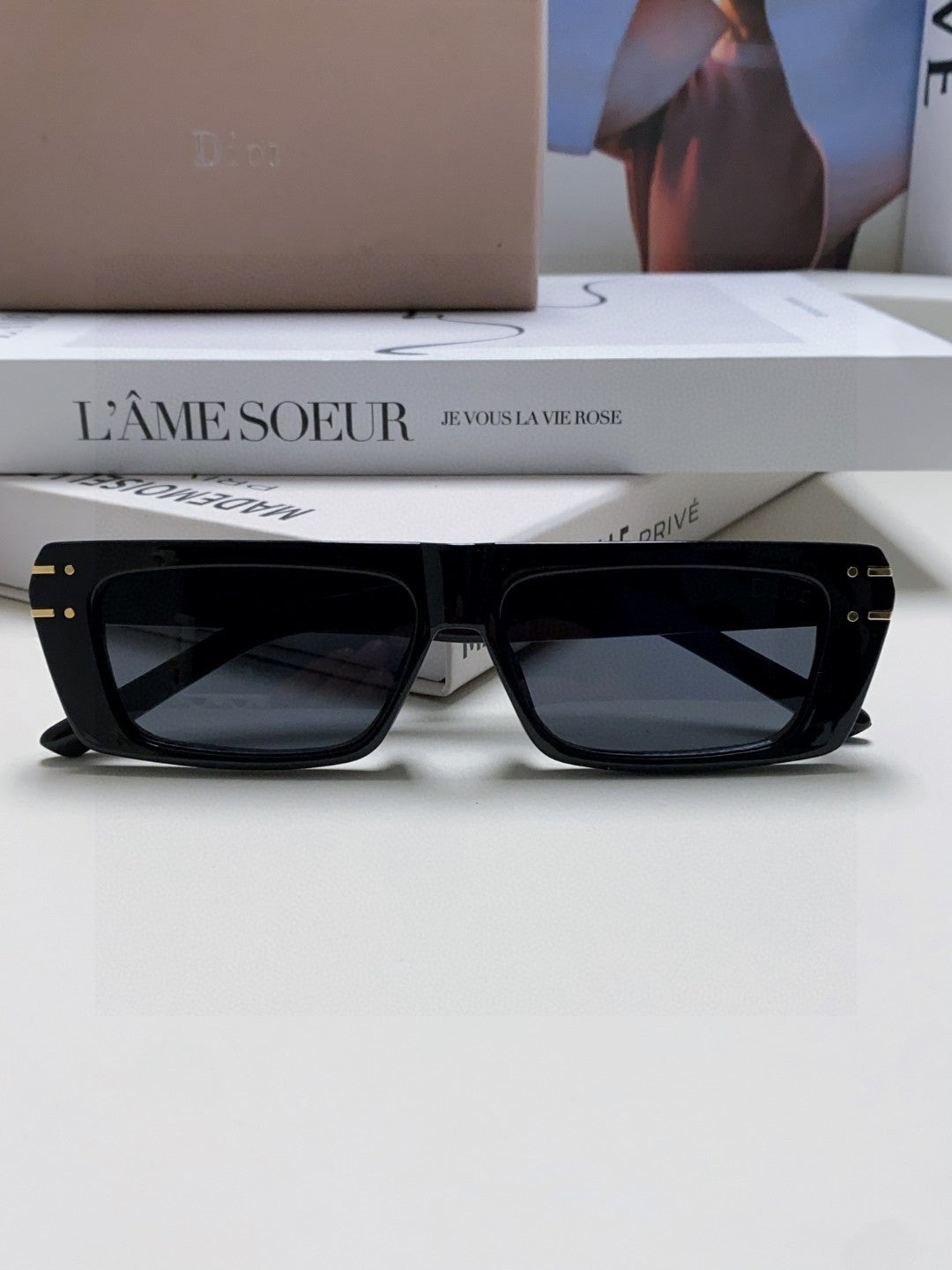 DIOR SIGNATURE SUNGLASSES 571588 IN BLACK ACETATE