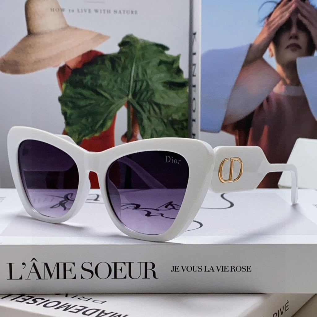 DIOR BOBBY B1U SUNGLASSES 571589 IN WHITE ACETATE GREY SMOKE LENSES