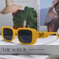 DIOR MONTAIGNE SUNGLASSES 571593 IN YELLOW ACETATE TEXT LOGO