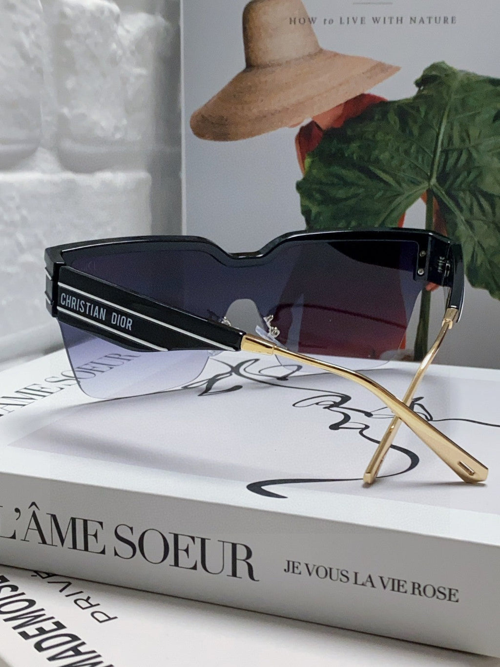 DIOR OBLIQUE SUNGLASSES 571601 IN BLACK METAL