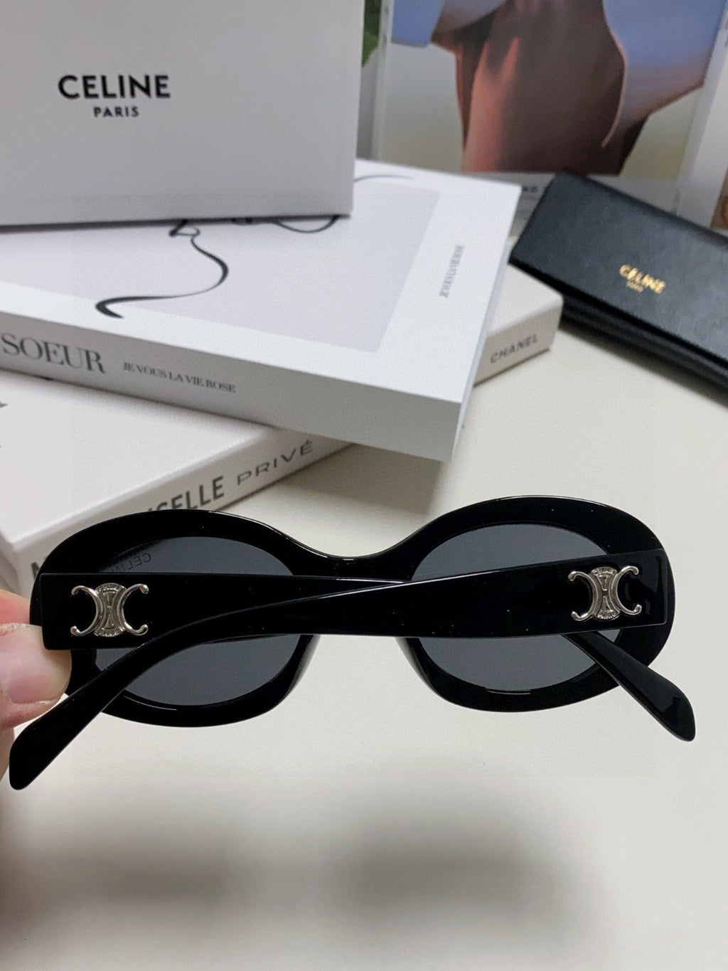 CELINE TRIOMPHE SUNGLASSES CL40194 IN ACETATE
