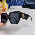 GUCCI SQUARE FRAME SUNGLASSES 573303 IN ACETATE EMBOSSED LOGO