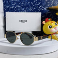 CELINE TRIOMPHE SUNGLASSES 538531 IN HAVANA ACETATE BLACK LENSES