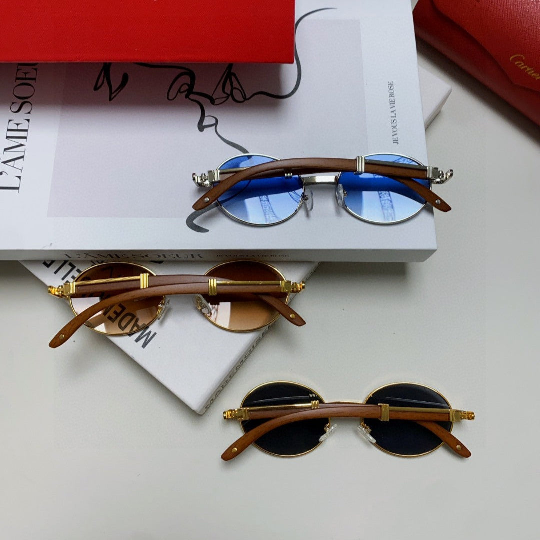 CARTIER PREMIÈRE ROUND FRAME SUNGLASSES CT0464S IN METAL