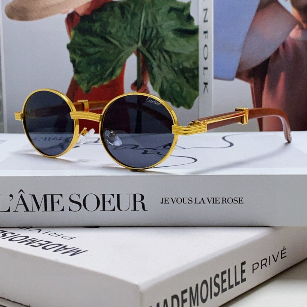 CARTIER PREMIÈRE ROUND FRAME SUNGLASSES CT0464S IN METAL