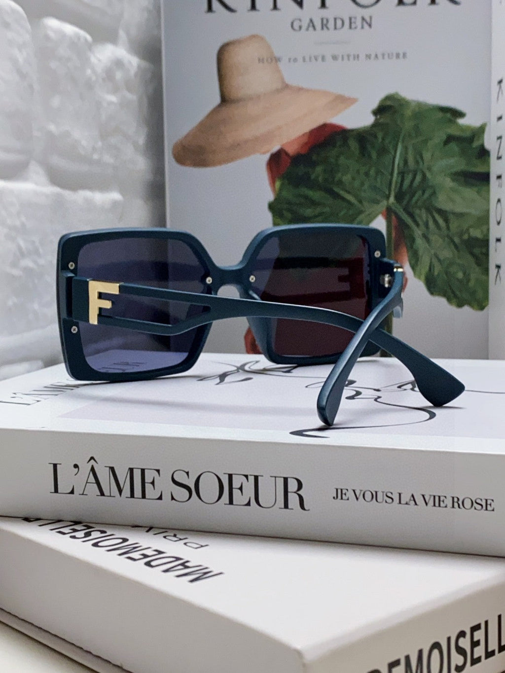 FENDI FF DIAMONDS SQUARE FRAME SUNGLASSES 575802 IN ACETATE