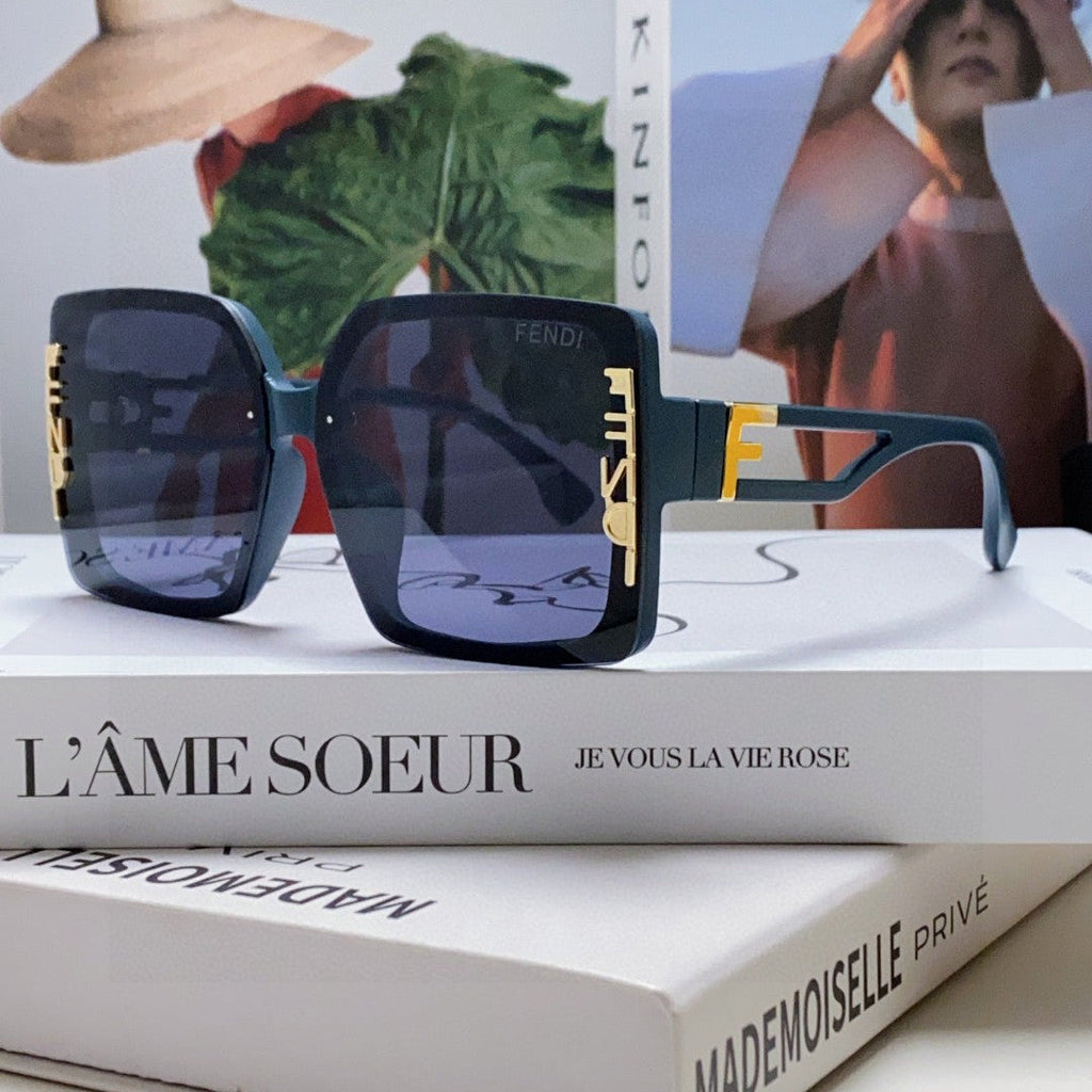 FENDI FF DIAMONDS SQUARE FRAME SUNGLASSES 575802 IN ACETATE