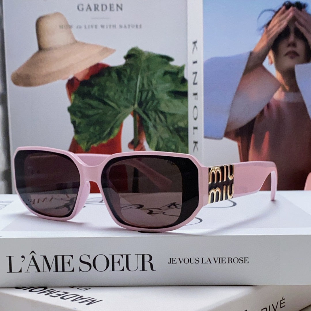 MIU MIU GLIMPSE SUNGLASSES 576817 IN PINK ACETATE