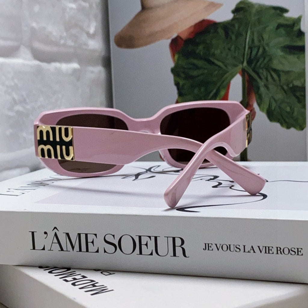 MIU MIU GLIMPSE SUNGLASSES 576817 IN PINK ACETATE