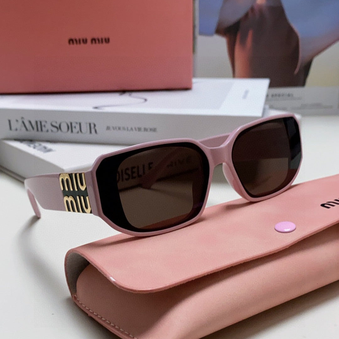 MIU MIU GLIMPSE SUNGLASSES 576817 IN PINK ACETATE