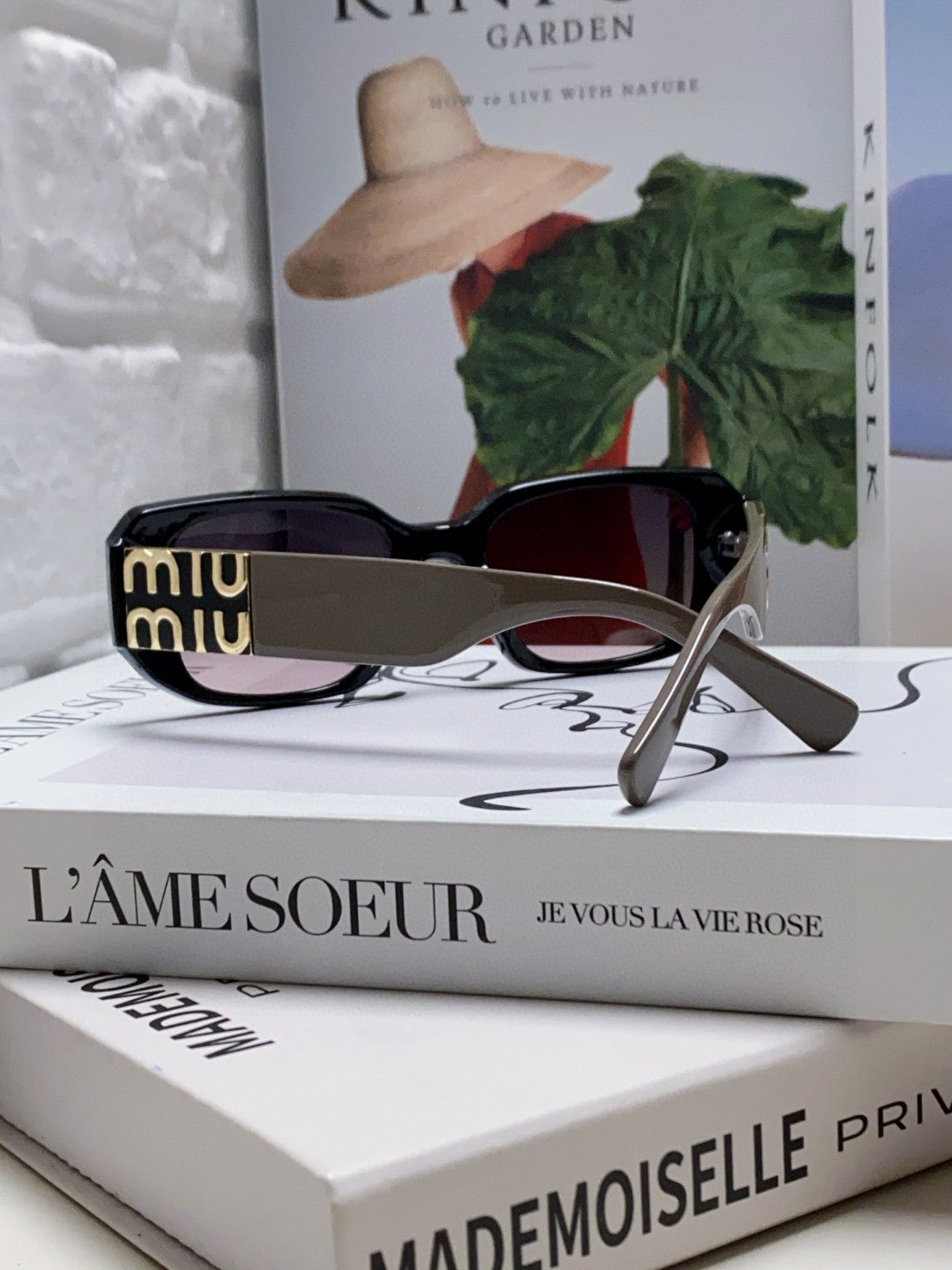 MIU MIU GLIMPSE SUNGLASSES 576818 IN BROWN ACETATE