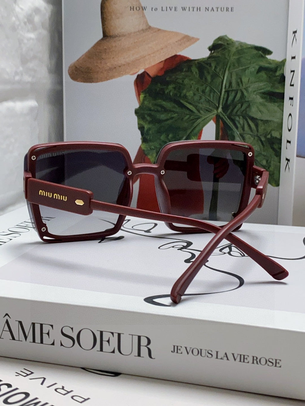 MIU MIU RUNWAY SQUARE SUNGLASSES 576823 IN ACETATE