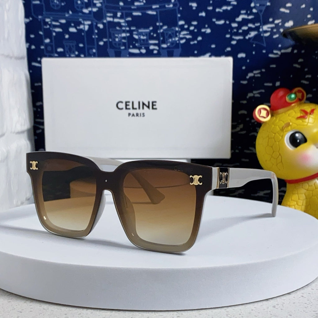 CELINE TRIOMPHE SUNGLASSES 548633 IN IVORY ACETATE