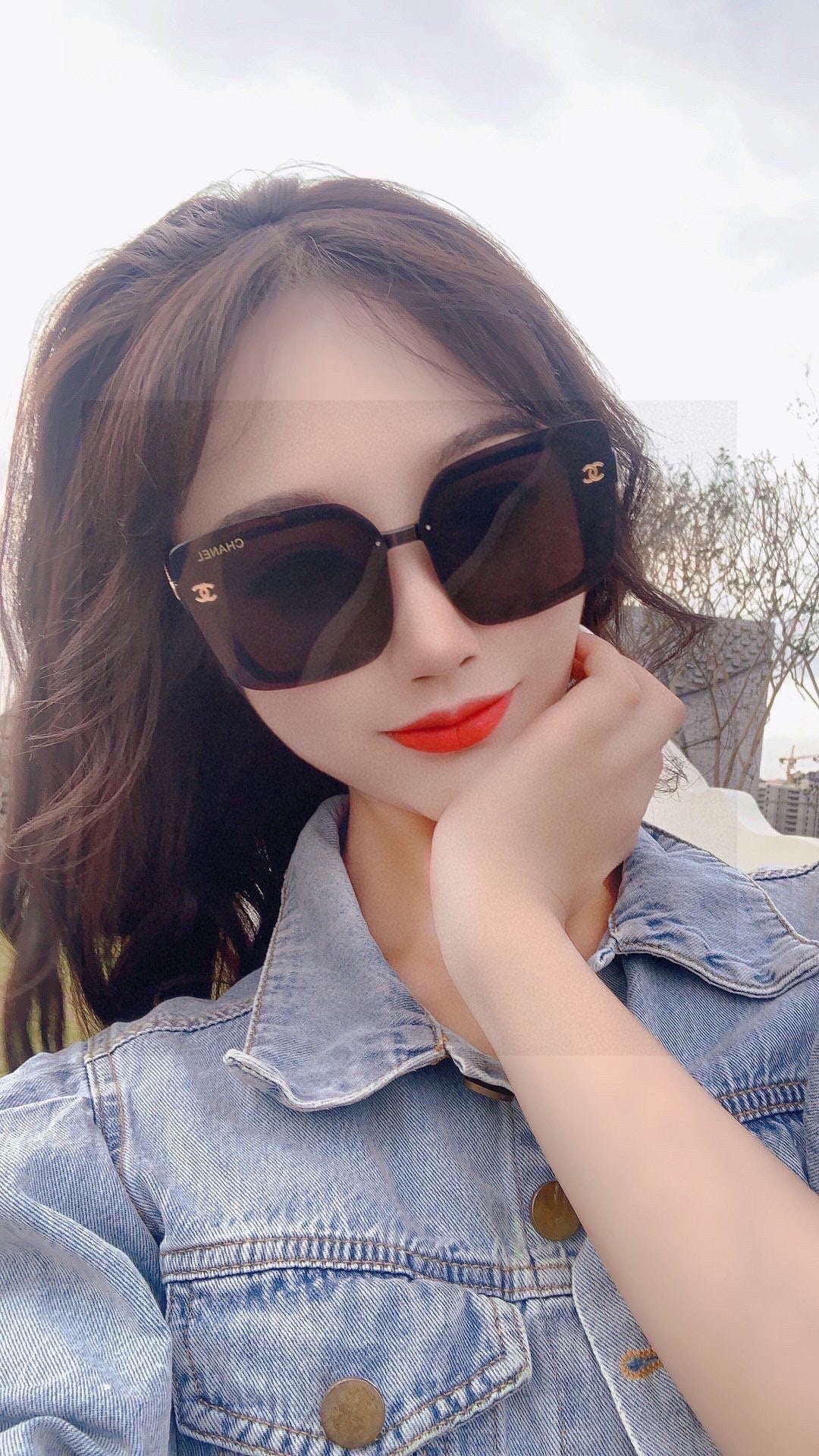 CHANEL SQUARE SUNGLASSES 638797 IN ACETATE