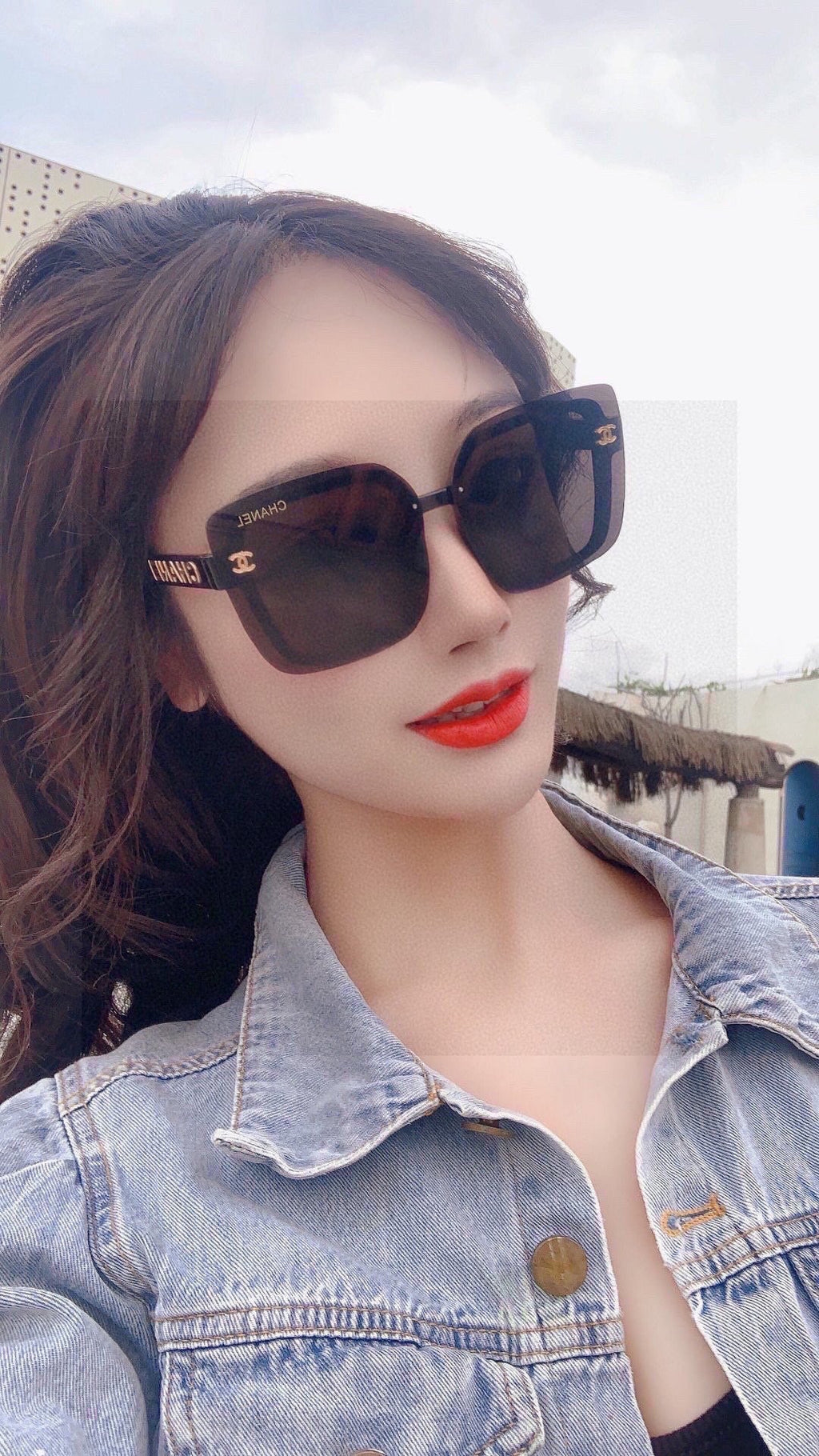 CHANEL SQUARE SUNGLASSES 638797 IN ACETATE
