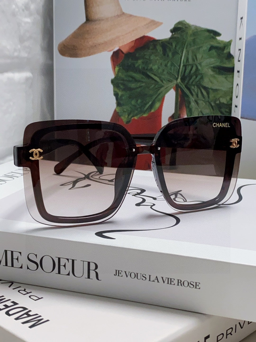 CHANEL SQUARE SUNGLASSES 638797 IN ACETATE