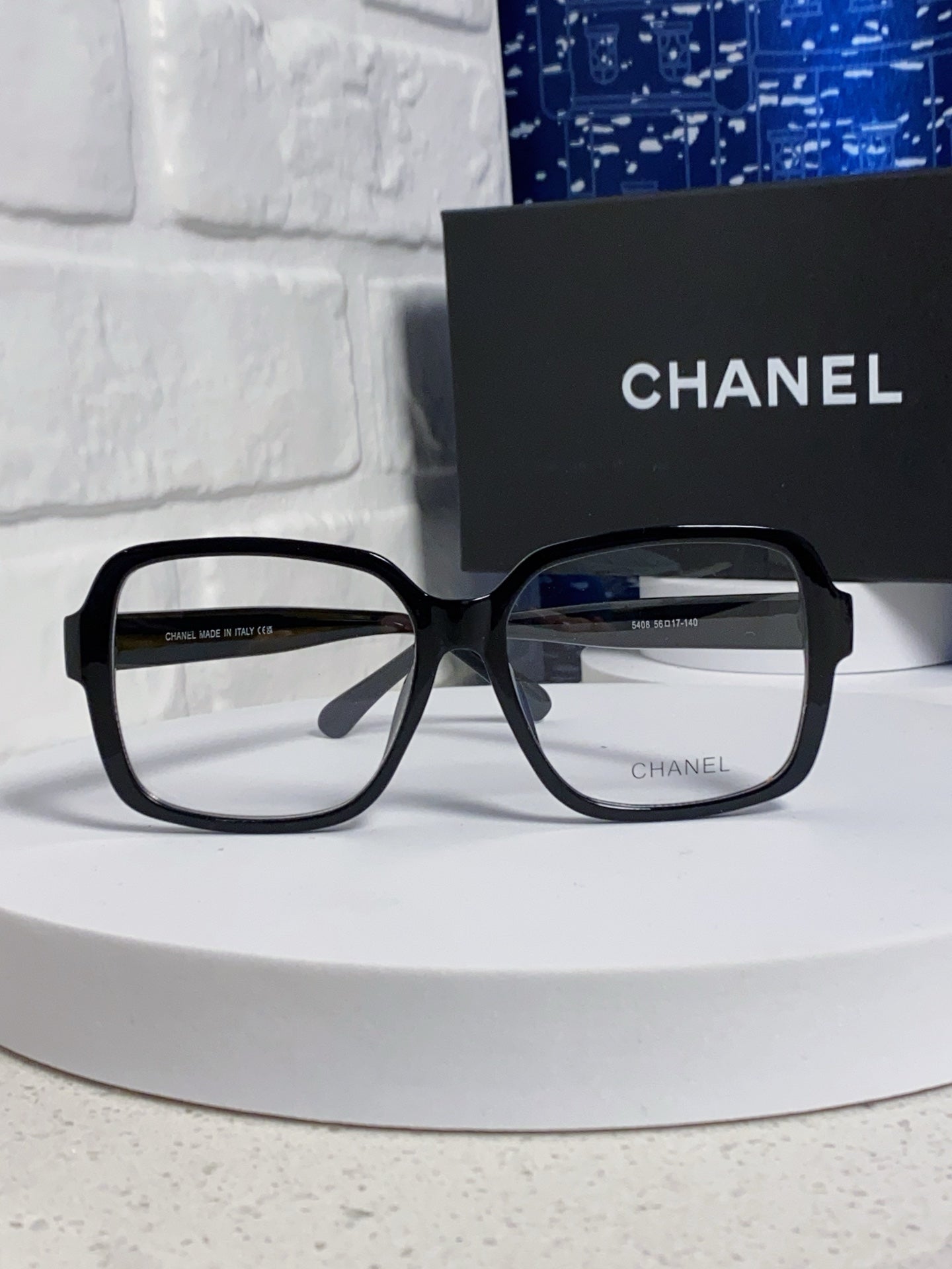 CHANEL SQUARE SUNGLASSES 638934 IN BLACK ACETATE