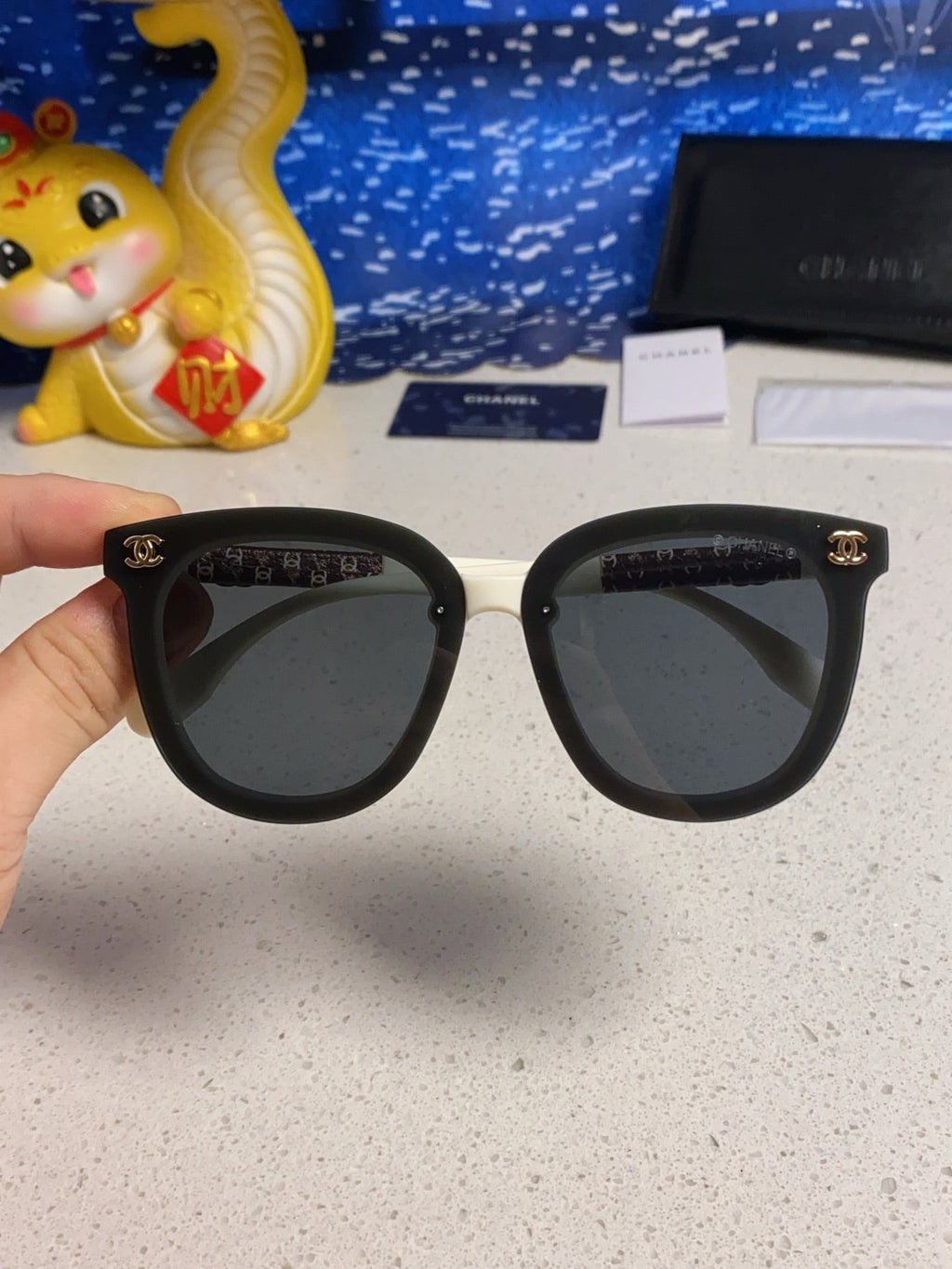 CHANEL BROWNLINE SUNGLASSES 638937 IN ACETATE