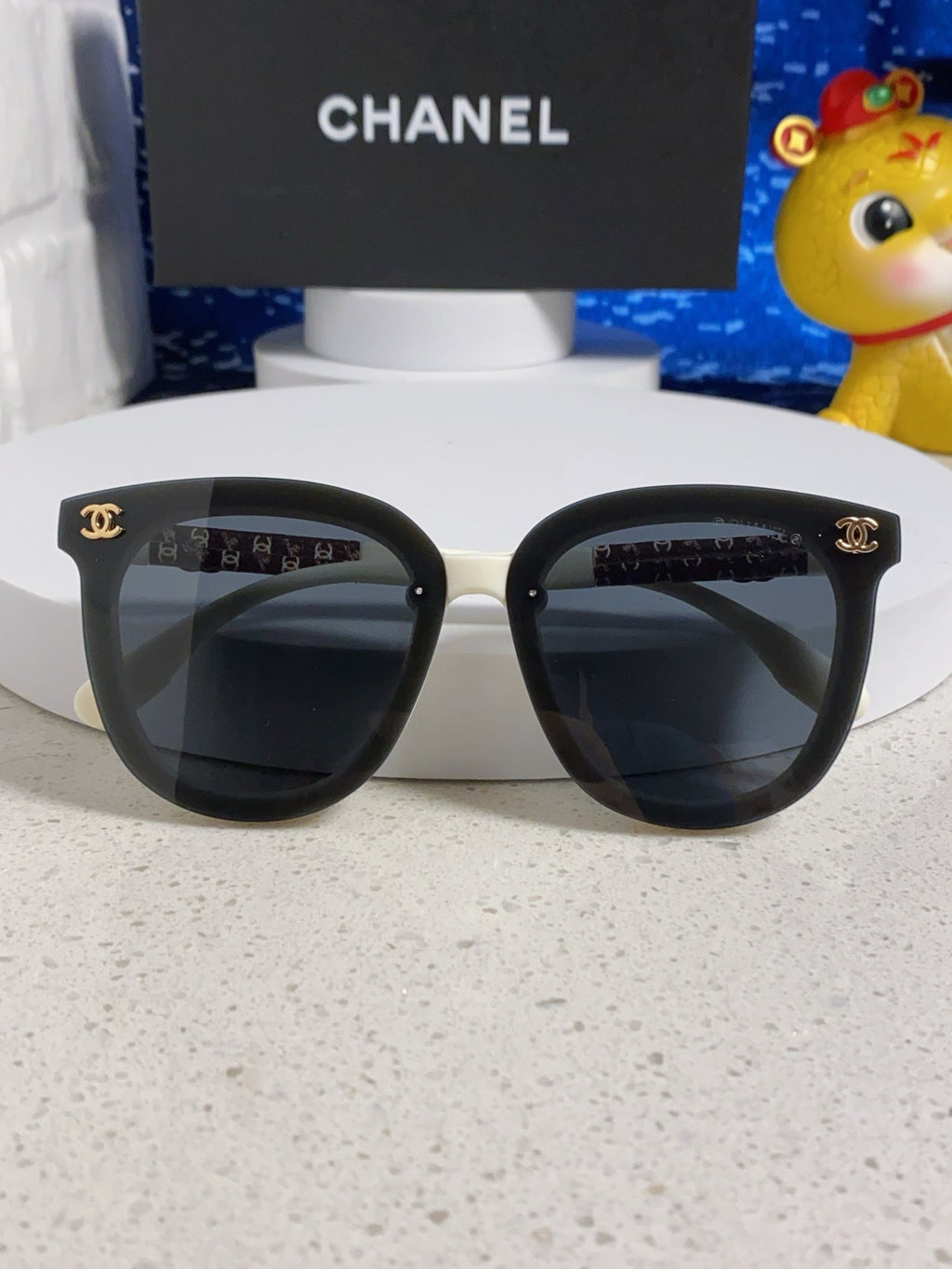 CHANEL BROWNLINE SUNGLASSES 638937 IN ACETATE