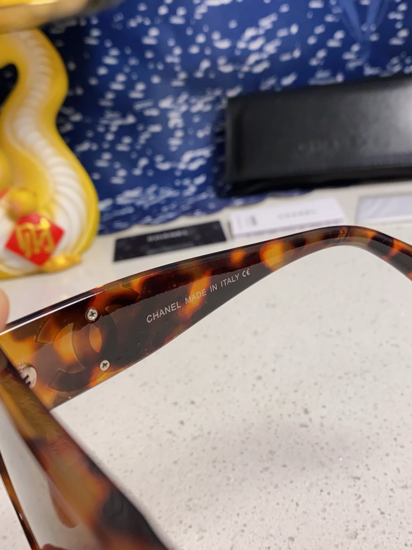 CHANEL SQUARE SUNGLASSES CH5495 IN HAVANA ACETATE BROWN LENSES