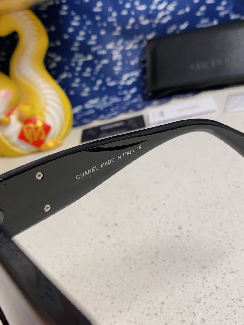 CHANEL SQUARE SUNGLASSES CH5495 IN BLACK ACETATE BLACK LENSES